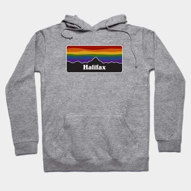 Halifax Rainbow Pride Sunset Hoodie by viking_elf